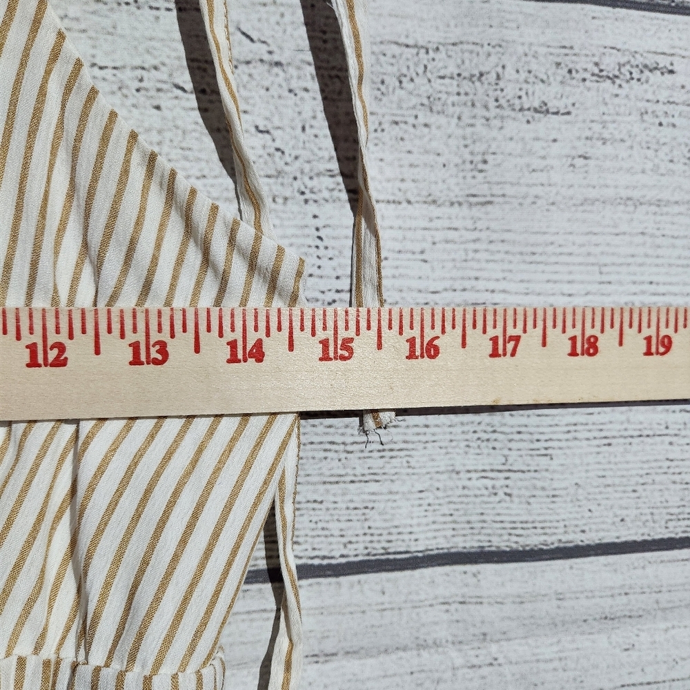 MINKPINK Cream Striped Dress, NWT Size S - Picture 9 of 10